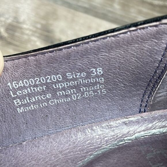 Dansko Aimee Napa Black Leather Women’s Sz 7.5-8/EU 38 Alt Closure Wedge Clogs - Picture 6 of 11